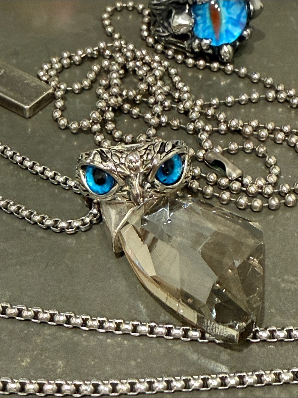 Gothic  Jewelry Bundle in Black and Silver with Pewter Tray-14 Piece Set - Picture 5 of 17